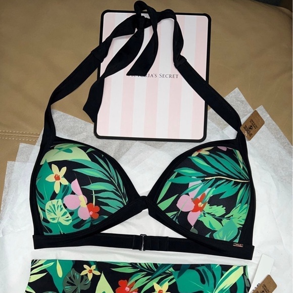 (L) 2pcs Bikini Swim Set PINK Victoria's Secret - Picture 3 of 11